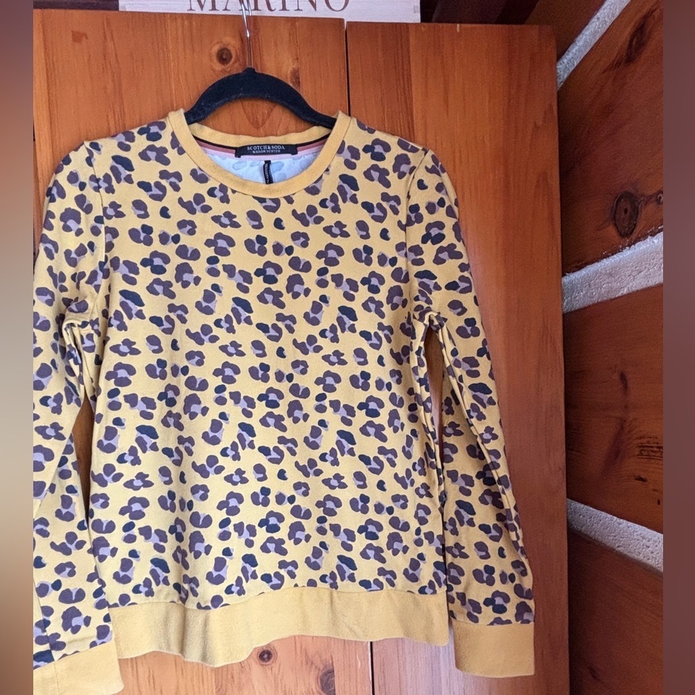 Maison Scotch Leopard Print Sweatshirt - Picture 3 of 6
